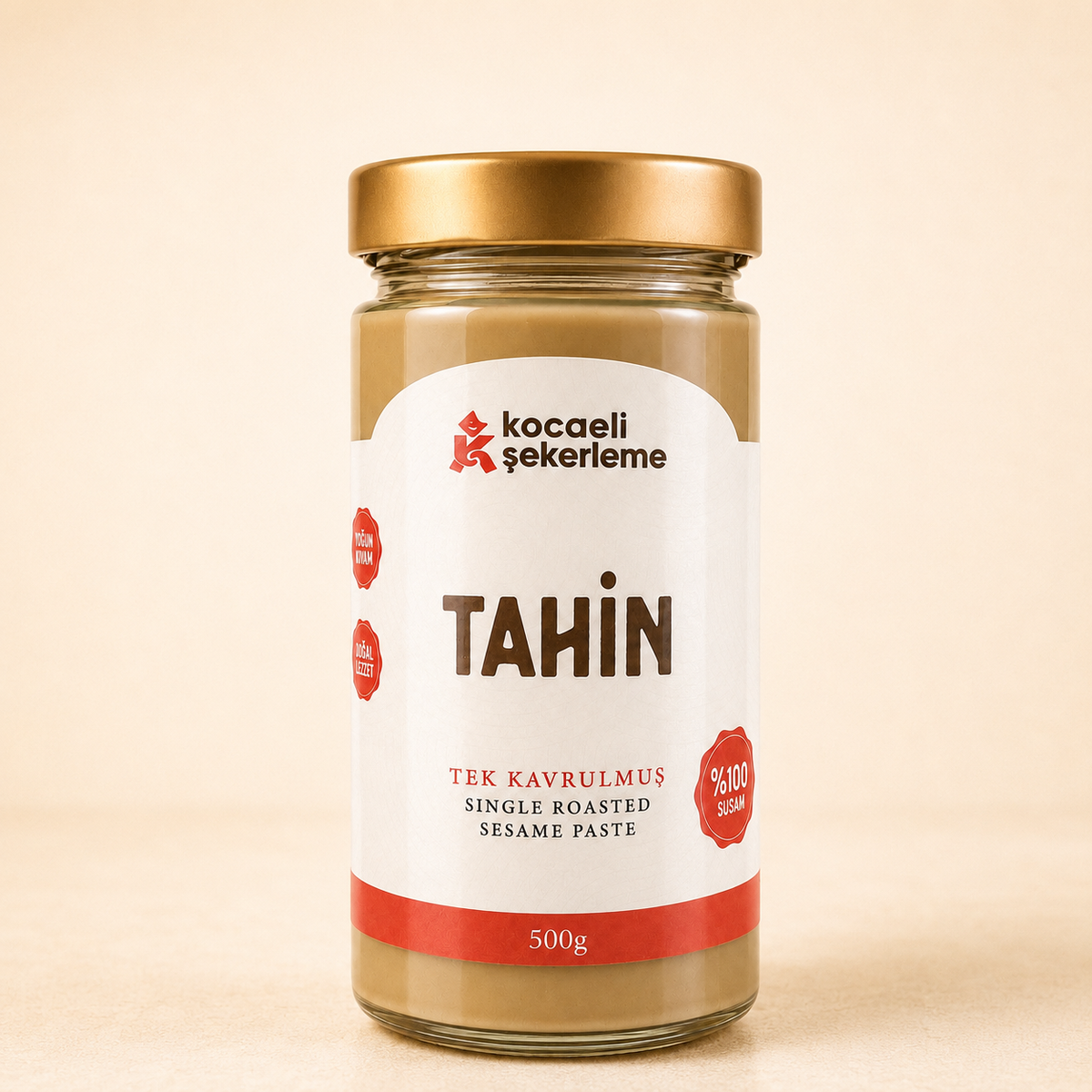 Tek Kavrulmuş Tahini 500 g